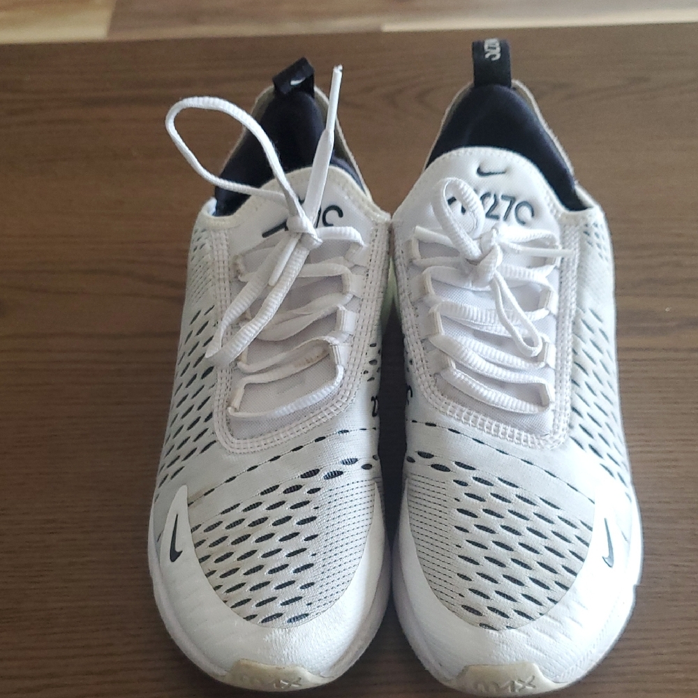 Nike White and Black Air7C  Sneakers